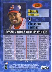 2000 Topps Limited All-Star Rookie Team #RT5 Manny Ramirez back image