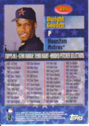 2000 Topps Limited All-Star Rookie Team #RT9 Dwight Gooden back image