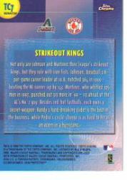 2000 Topps Chrome Combos Refractors #TC7 Strikeout Kings back image