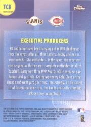 2000 Topps Chrome Combos Refractors #TC8 Executive Producers back image