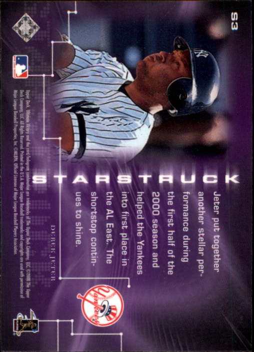 2000 Ultimate Victory Starstruck #S3 Derek Jeter back image