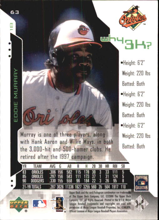 A6745- 2000 Upper Deck Hitter's Verein BB Versch. Karten -du Pick- 15 + Gratis - Bild 113 von 159