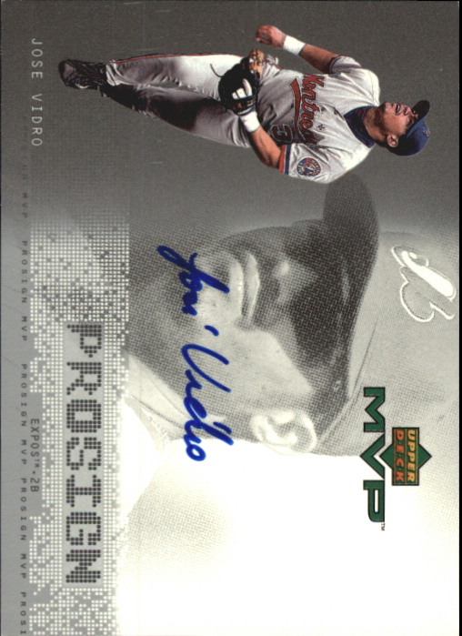 2000 Upper Deck MVP ProSign #JV Jose Vidro - - Autograph Card - NM-MT