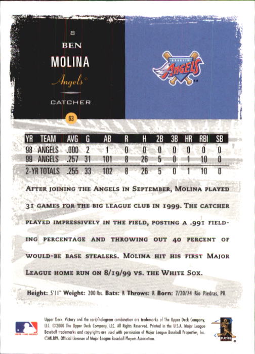 B3902- 2000 Upper Deck Victory BB #s 1-250 +Rookies -You Pick- 15+ FREE US SHIP - Bild 17 von 496