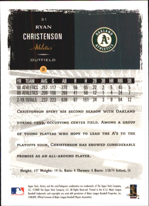B3902- 2000 Upper Deck Victory BB #s 1-250 +Rookies -You Pick- 15+ FREE US SHIP - Bild 63 von 496