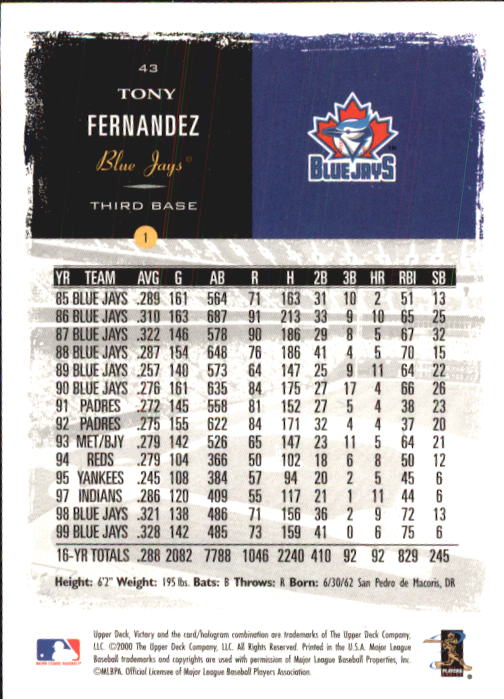 B3902- 2000 Upper Deck Victory BB #s 1-250 +Rookies -You Pick- 15+ FREE US SHIP - Bild 87 von 496