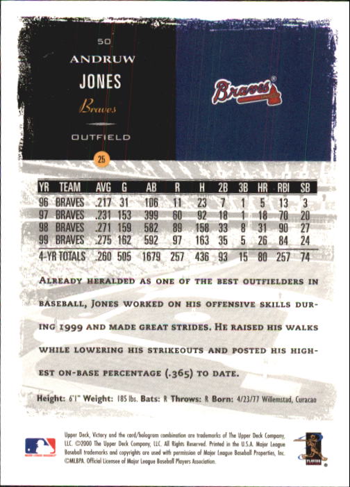 B3902- 2000 Upper Deck Victory BB #s 1-250 +Rookies -You Pick- 15+ FREE US SHIP - Bild 101 von 496