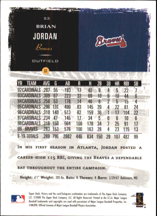 B3902- 2000 Upper Deck Victory BB #s 1-250 +Rookies -You Pick- 15+ FREE US SHIP - Bild 107 von 496