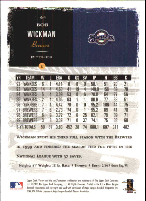 B3902- 2000 Upper Deck Victory BB #s 1-250 +Rookies -You Pick- 15+ FREE US SHIP - Bild 129 von 496