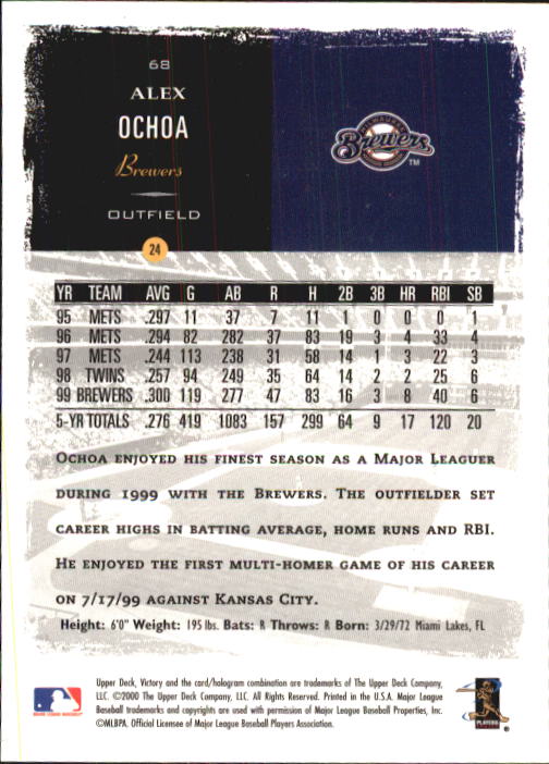 B3902- 2000 Upper Deck Victory BB #s 1-250 +Rookies -You Pick- 15+ FREE US SHIP - Bild 137 von 496