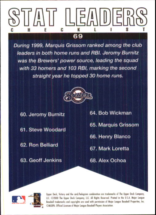B3902- 2000 Upper Deck Victory BB #s 1-250 +Rookies -You Pick- 15+ FREE US SHIP - Bild 139 von 496