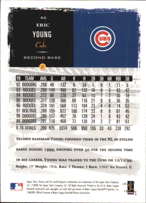 B3902- 2000 Upper Deck Victory BB #s 1-250 +Rookies -You Pick- 15+ FREE US SHIP - Bild 171 von 496
