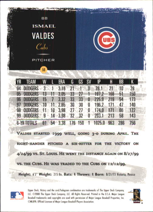 B3902- 2000 Upper Deck Victory BB #s 1-250 +Rookies -You Pick- 15+ FREE US SHIP - Bild 175 von 496