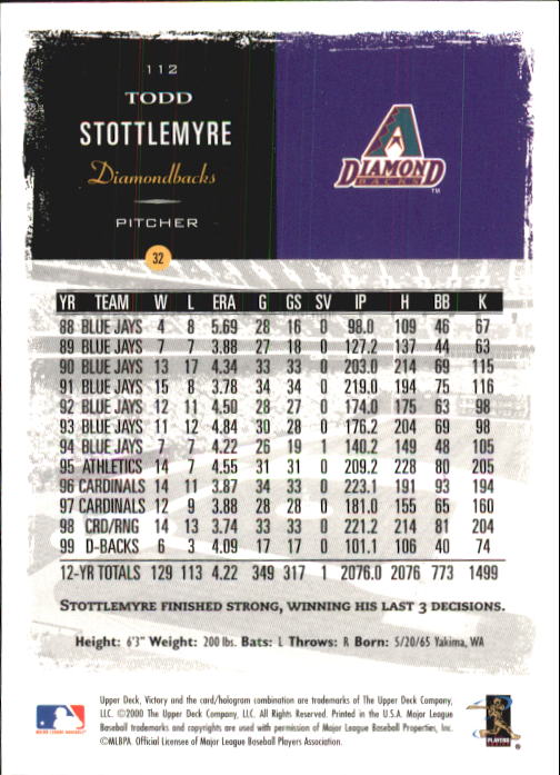 B3902- 2000 Upper Deck Victory BB #s 1-250 +Rookies -You Pick- 15+ FREE US SHIP - Bild 223 von 496