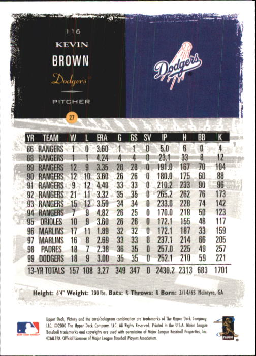 B3902- 2000 Upper Deck Victory BB #s 1-250 +Rookies -You Pick- 15+ FREE US SHIP - Bild 231 von 496