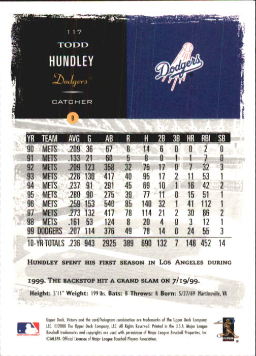 B3902- 2000 Upper Deck Victory BB #s 1-250 +Rookies -You Pick- 15+ FREE US SHIP - Bild 233 von 496