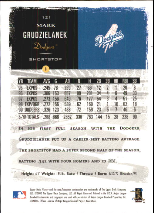 B3902- 2000 Upper Deck Victory BB #s 1-250 +Rookies -You Pick- 15+ FREE US SHIP - Bild 241 von 496