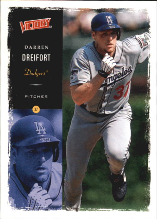 Darren Dreifort autographed baseball card (Los Angeles Dodgers