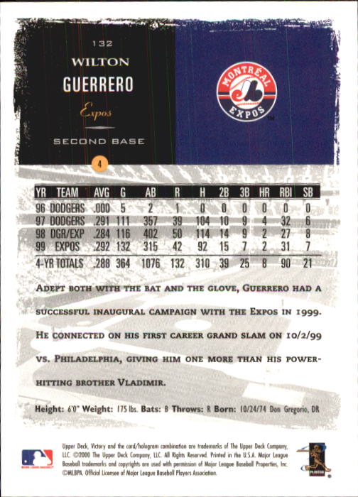 B3902- 2000 Upper Deck Victory BB #s 1-250 +Rookies -You Pick- 15+ FREE US SHIP - Bild 263 von 496