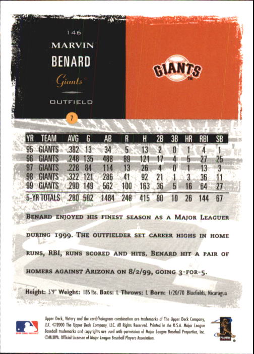 B3902- 2000 Upper Deck Victory BB #s 1-250 +Rookies -You Pick- 15+ FREE US SHIP - Bild 291 von 496