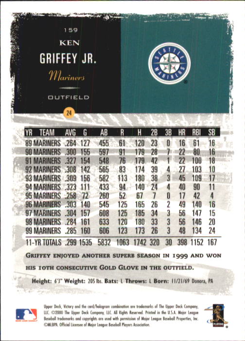 B3902- 2000 Upper Deck Victory BB #s 1-250 +Rookies -You Pick- 15+ FREE US SHIP - Bild 317 von 496