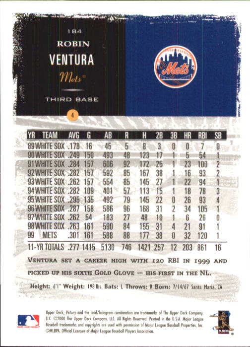 B3902- 2000 Upper Deck Victory BB #s 1-250 +Rookies -You Pick- 15+ FREE US SHIP - Bild 367 von 496