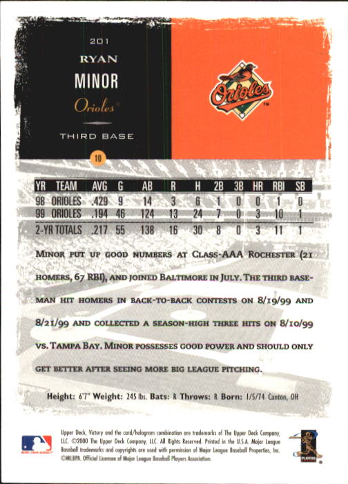 B3902- 2000 Upper Deck Victory BB #s 1-250 +Rookies -You Pick- 15+ FREE US SHIP - Bild 399 von 496