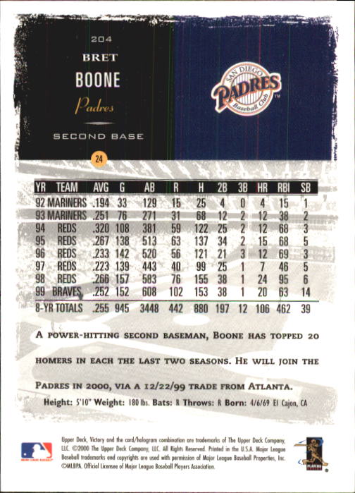 B3902- 2000 Upper Deck Victory BB #s 1-250 +Rookies -You Pick- 15+ FREE US SHIP - Bild 405 von 496