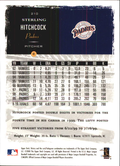 B3902- 2000 Upper Deck Victory BB #s 1-250 +Rookies -You Pick- 15+ FREE US SHIP - Bild 417 von 496