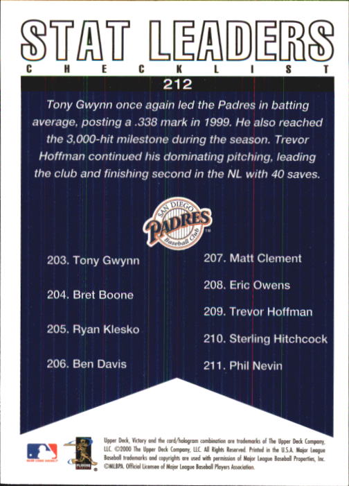 B3902- 2000 Upper Deck Victory BB #s 1-250 +Rookies -You Pick- 15+ FREE US SHIP - Bild 421 von 496