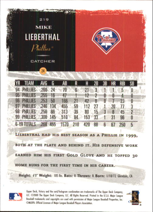 B3902- 2000 Upper Deck Victory BB #s 1-250 +Rookies -You Pick- 15+ FREE US SHIP - Bild 435 von 496