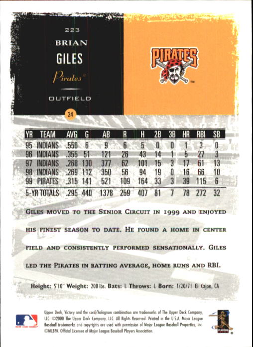 B3902- 2000 Upper Deck Victory BB #s 1-250 +Rookies -You Pick- 15+ FREE US SHIP - Bild 443 von 496