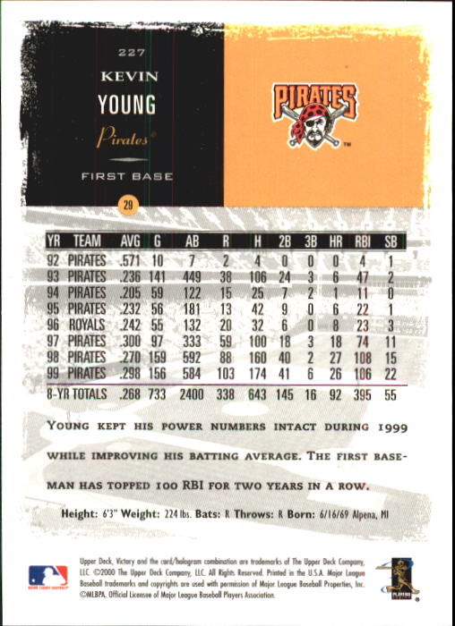 B3902- 2000 Upper Deck Victory BB #s 1-250 +Rookies -You Pick- 15+ FREE US SHIP - Bild 451 von 496