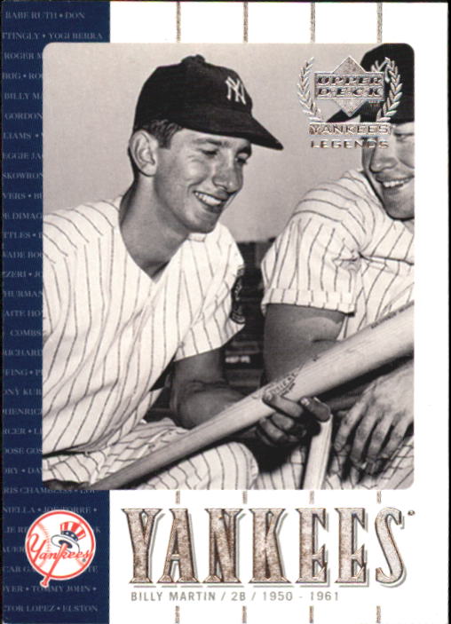 2000 Upper Deck Yankees Legends #15 Billy Martin