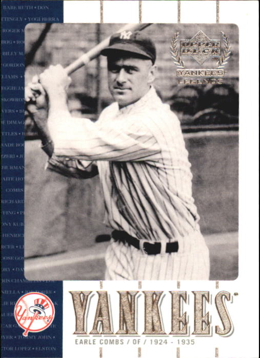 2000 Upper Deck Yankees Legends #19 Earle Combs