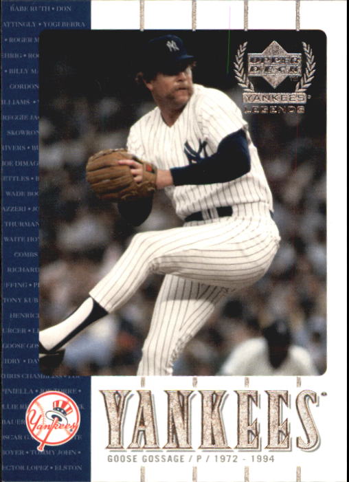 2000 Upper Deck Yankees Legends #36 Goose Gossage