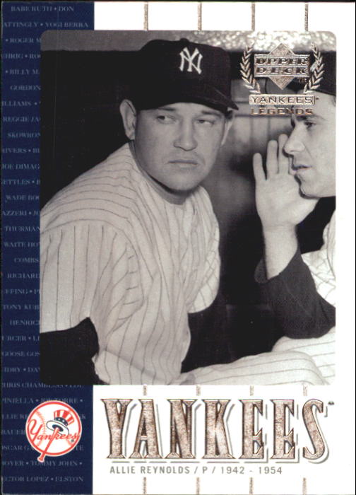 2000 Upper Deck Yankees Legends #43 Allie Reynolds