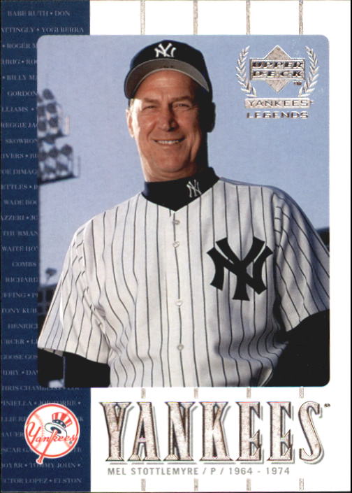 2000 Upper Deck Yankees Legends #47 Mel Stottlemyre