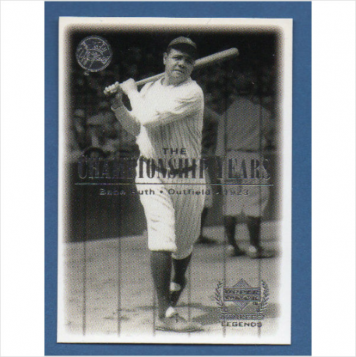 2000 Upper Deck Yankees Legends #66 Babe Ruth '23 TCY