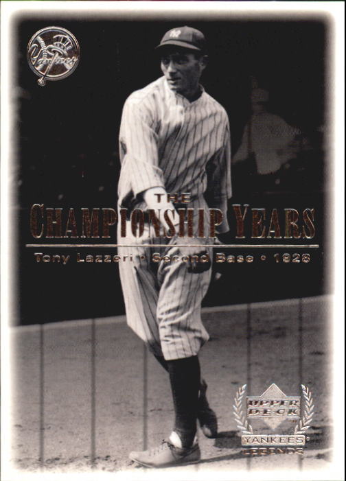 2000 Upper Deck Yankees Legends #68 Tony Lazzeri '28 TCY