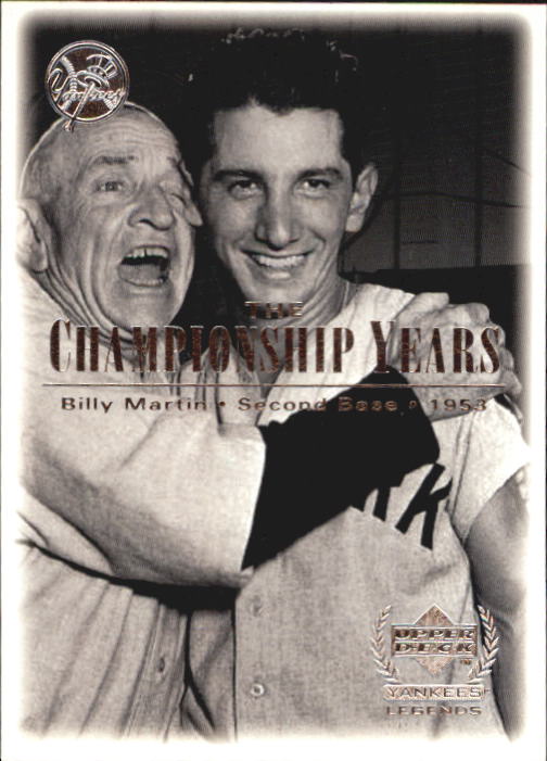 2000 Upper Deck Yankees Legends #81 Billy Martin '53 TCY