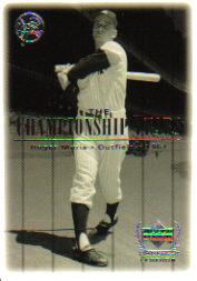 2000 Upper Deck Yankees Legends #84 Roger Maris '61 TCY