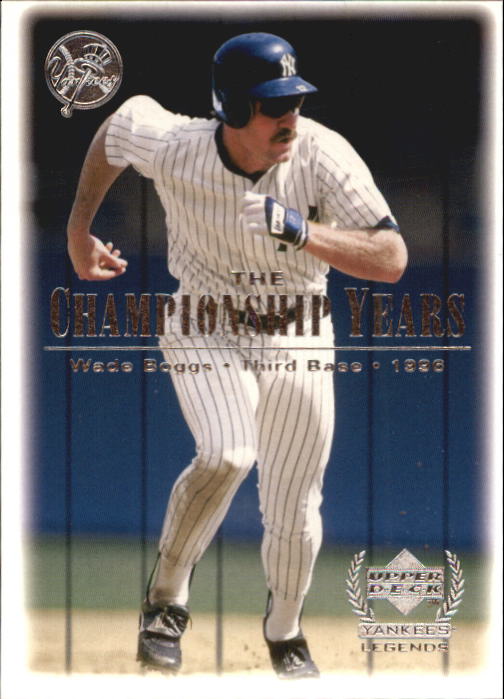 2000 Upper Deck Yankees Legends #88 Wade Boggs '96 TCY