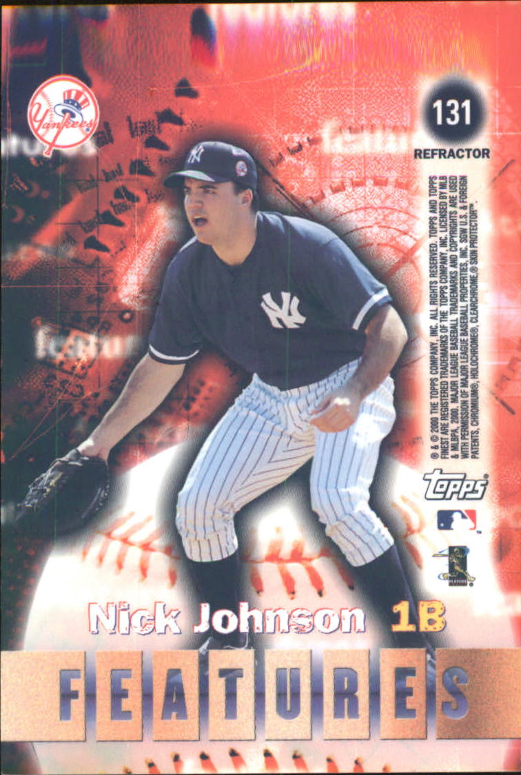 2000 Finest Refractors #131 N.Johnson/A.Soriano back image