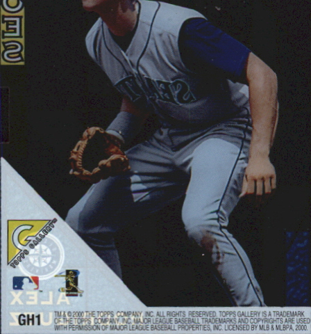 2000 Topps Gallery Gallery of Heroes #GH1 Alex Rodriguez back image