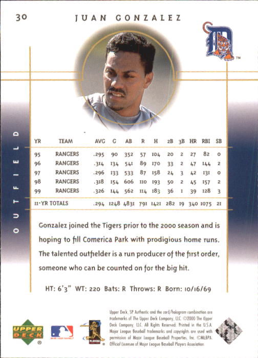 A1283- 2000 SP Authentic BB Card #s 1-195 +Inserts -You Pick- 15+ FREE US SHIP - Picture 59 of 215