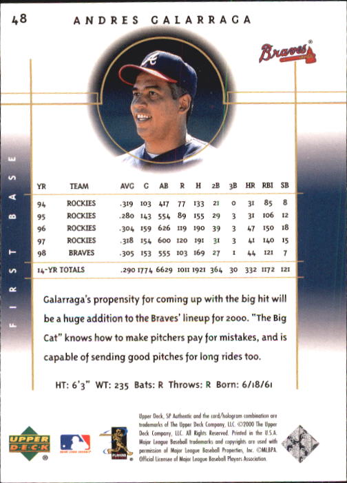 A1283- 2000 SP Authentic BB Card #s 1-195 +Inserts -You Pick- 15+ FREE US SHIP - Picture 93 of 215