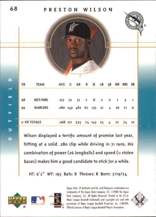 A1283- 2000 SP Authentic BB Card #s 1-195 +Inserts -You Pick- 15+ FREE US SHIP - Picture 131 of 215