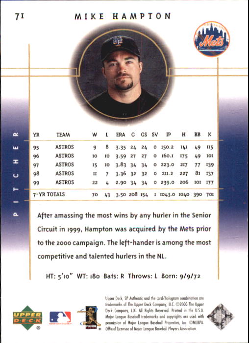 A1283- 2000 SP Authentic BB Card #s 1-195 +Inserts -You Pick- 15+ FREE US SHIP - Picture 137 of 215