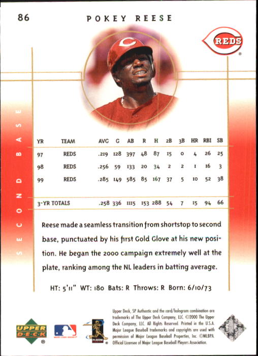 A1283- 2000 SP Authentic BB Card #s 1-195 +Inserts -You Pick- 15+ FREE US SHIP - Picture 165 of 215
